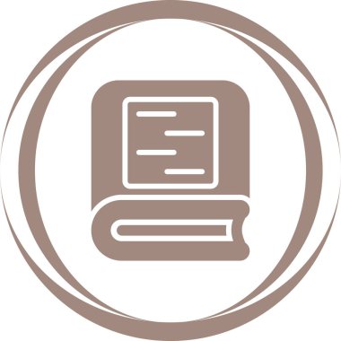 kitap web simgesi basit illüstrasyon