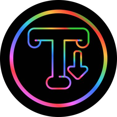 Tipografi. Web simgesi vektör illüstrasyonu