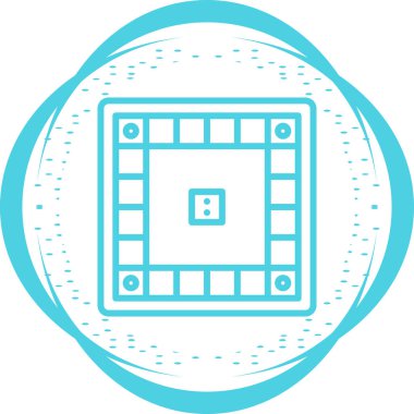 Tahta Oyun simgesi, vektör illüstrasyonu 