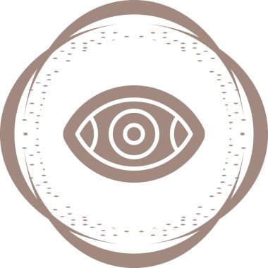 Göz simgesinin basit çizgisi