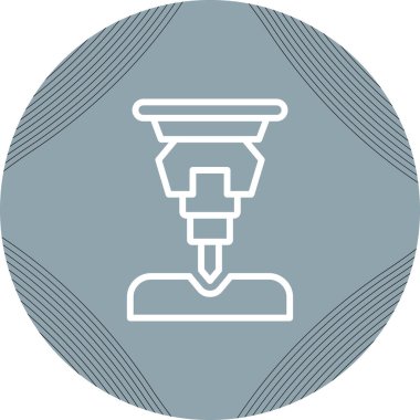 Bir matkap simgesinin vektör çizimi