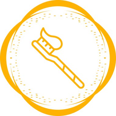 diş macunu web simgesi basit illüstrasyon