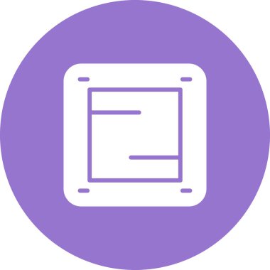 Ana kart bilgisayar simgesi, vektör illüstrasyonu