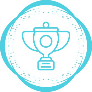 Modern Kupa ikonunun vektör illüstrasyonu        