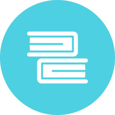 kitaplar düz simge, vektör illüstrasyonu