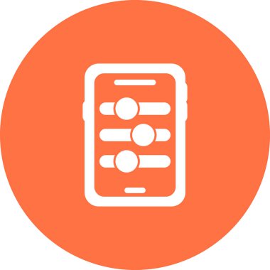 akıllı telefon web simgesi basit illüstrasyon
