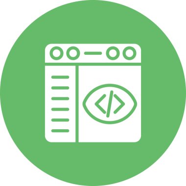 Bir web simgesini tasvir eden basit bir sanat çalışması.