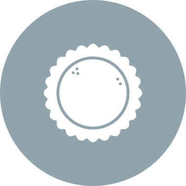 Bir güneş ikonu tasarımının gösterimi 