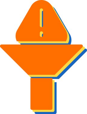 Süzgeç. Web simgesi basit illüstrasyon     