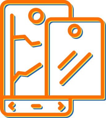 akıllı telefon web simgesi basit illüstrasyon