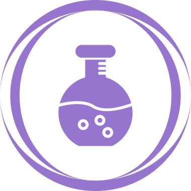 Mataranın laboratuvar simgesi, vektör illüstrasyonu