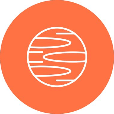 Planet web simgesinin vektör illüstrasyonu         