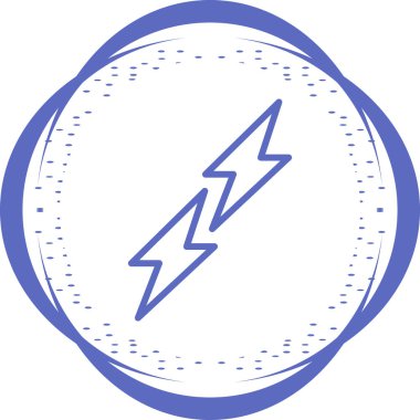 yıldırım cıvata kutsal kişilerin resmi, vektör çizim