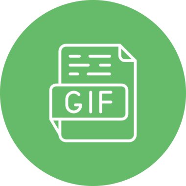 GIF dosya biçimi vektör illüstrasyonu