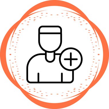 kullanıcı ekle. Web simgesi basit illüstrasyon 