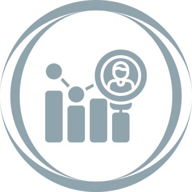 Finansal tablo. Diyagram simgesi. Beyaz arkaplanda iş diyagramı sembolü
