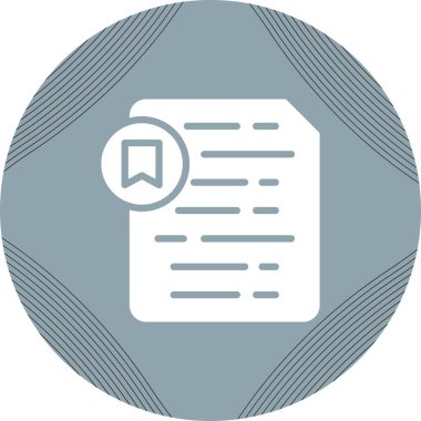 belge web simgesi vektör illüstrasyonu