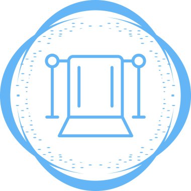 Yeşil Ekran Ağ simgesi, illüstrasyon vektörü