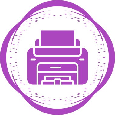 Yazıcı simgesi vektör illüstrasyonu 