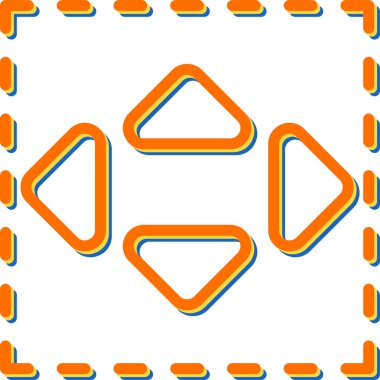 İmleç ağ simgesinin vektör illüstrasyonu    