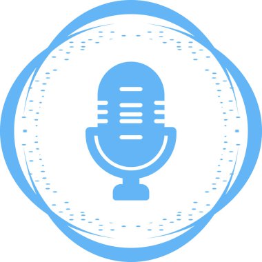 mikrofon simgesi, web illüstrasyonu