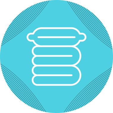 Sıkıştırılmış battaniye ağ ikonu vektör çizimi