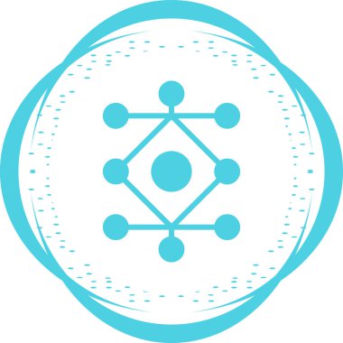 Ağ Analizi Vektör Çizimi, simge ögesi