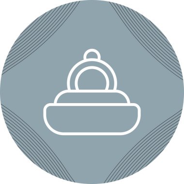 Nişan halkasının temel doğrusal resmi