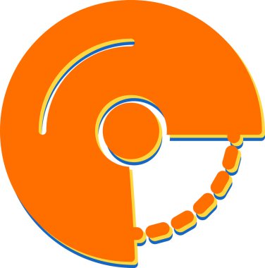 Açı simgesi basit düz illüstrasyon