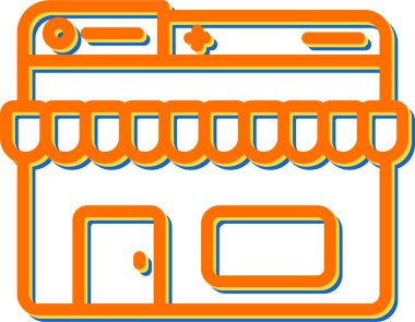 E-ticaret simgesinin basit özet resmi