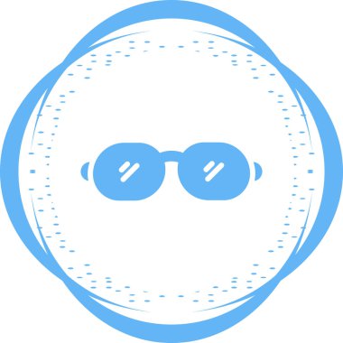 gözlük simgesi vektör illüstrasyonu