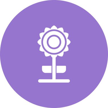 Çiçek. Web simgesi basit tasarım