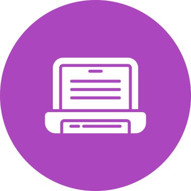 Dizüstü web simge vektör çizim         