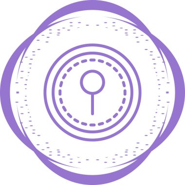 Anahtar deliği. Web simgesi basit illüstrasyon 