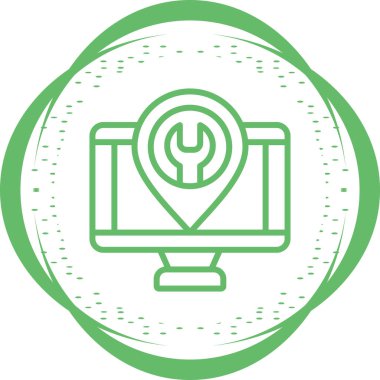 bilgisayar simgesi vektör illüstrasyonu  