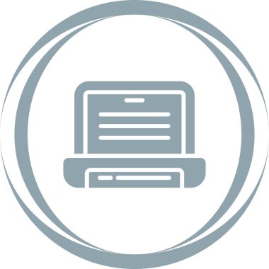 Dizüstü web simge vektör çizim         