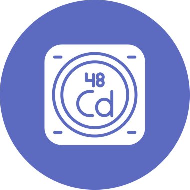 Kimyasal element simgesinin web illüstrasyonu