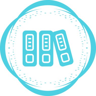 belge web simgesi vektör illüstrasyonu