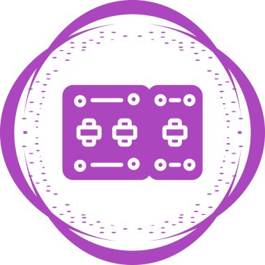 Circuit Breaker modern simgesinin vektör illüstrasyonu 