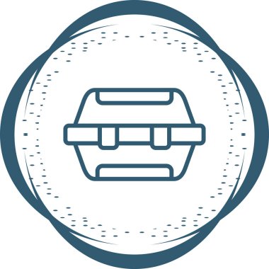 Alet çantası. Web simgesi basit illüstrasyon 