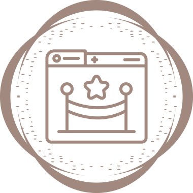 Olay Web simgesi, basit illüstrasyon