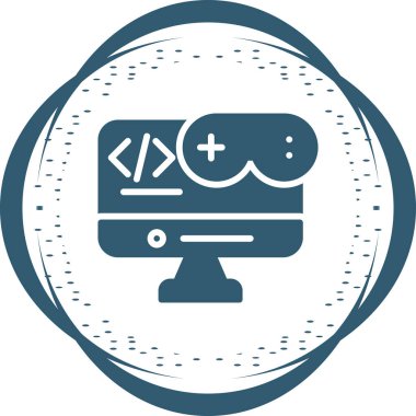 Oyun Tasarımı modern simgesinin vektör çizimi   