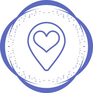 konum web simgesi vektör illüstrasyonu