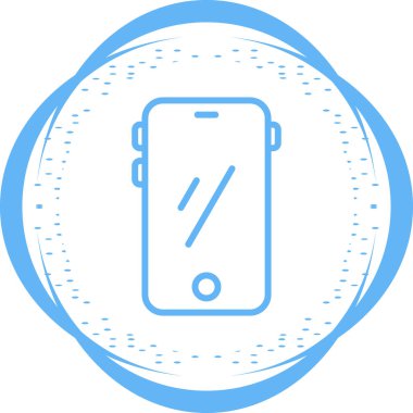 cep telefonu simgesi, vektör illüstrasyonu basit tasarım