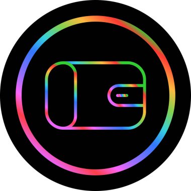 Cüzdan. Web simgesi basit illüstrasyon 