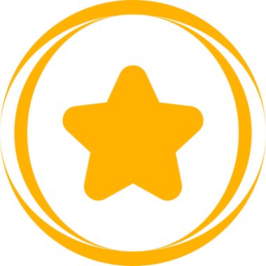 Yıldız. Web simgesi basit tasarım