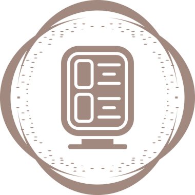 İnternetteki ideal performans ve estetik için düşünceli bir şekilde yaratılmış bir belgeyi temsil eden renkli soyut bir simge.