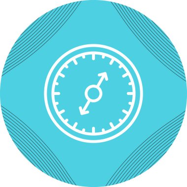 Pusula simgesini, basit vektör çizim 