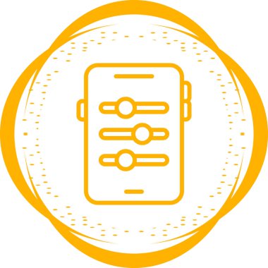 akıllı telefon web simgesi basit illüstrasyon