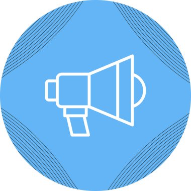 Megafon ikonu vektör illüstrasyonu